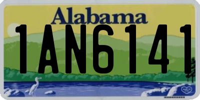 AL license plate 1AN6141