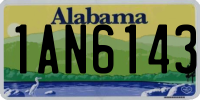 AL license plate 1AN6143