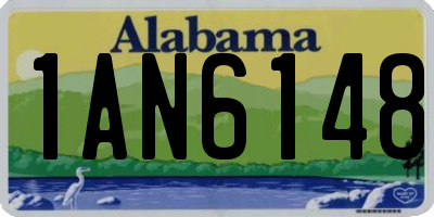 AL license plate 1AN6148