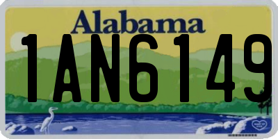 AL license plate 1AN6149