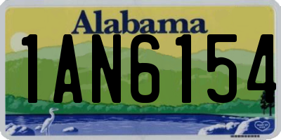 AL license plate 1AN6154