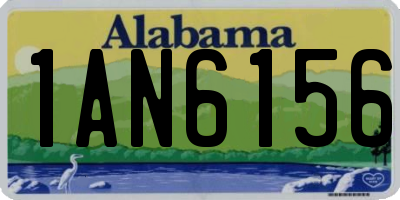 AL license plate 1AN6156