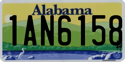 AL license plate 1AN6158