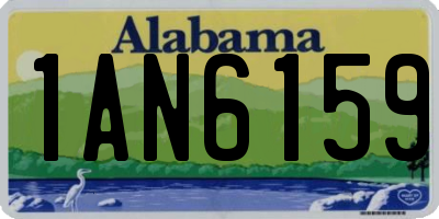 AL license plate 1AN6159