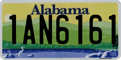 AL license plate 1AN6161
