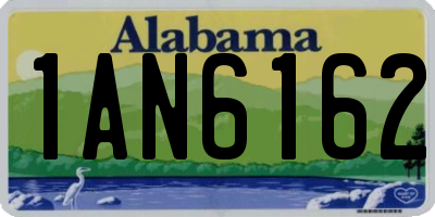 AL license plate 1AN6162