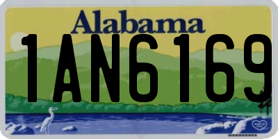 AL license plate 1AN6169