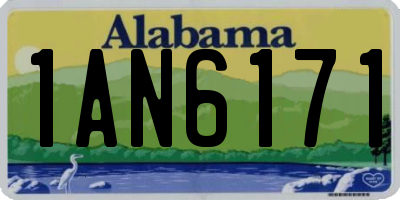 AL license plate 1AN6171