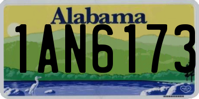 AL license plate 1AN6173