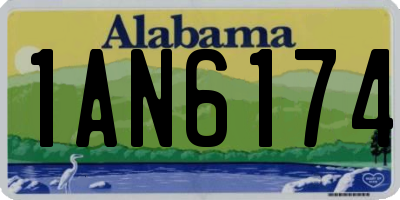 AL license plate 1AN6174