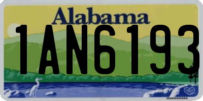 AL license plate 1AN6193