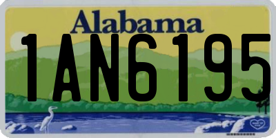 AL license plate 1AN6195