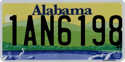 AL license plate 1AN6198