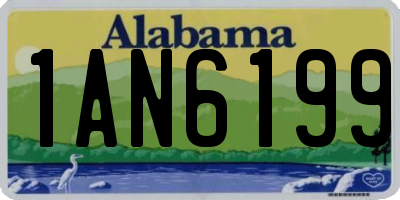 AL license plate 1AN6199