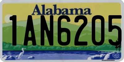 AL license plate 1AN6205