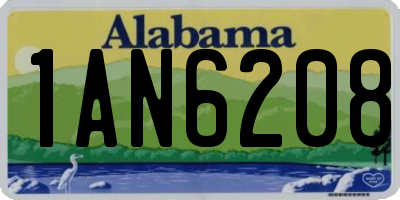 AL license plate 1AN6208