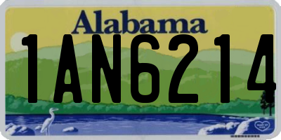 AL license plate 1AN6214