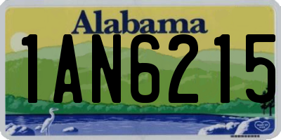 AL license plate 1AN6215