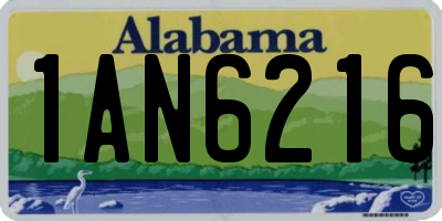 AL license plate 1AN6216
