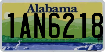 AL license plate 1AN6218