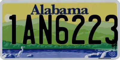 AL license plate 1AN6223
