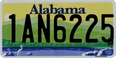 AL license plate 1AN6225