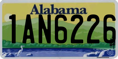 AL license plate 1AN6226