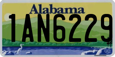 AL license plate 1AN6229