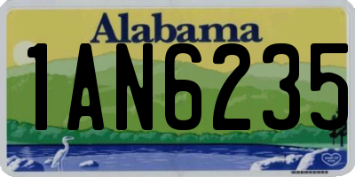 AL license plate 1AN6235