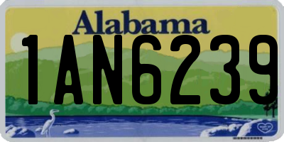 AL license plate 1AN6239