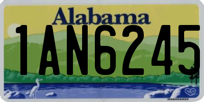 AL license plate 1AN6245
