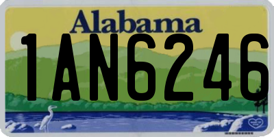 AL license plate 1AN6246