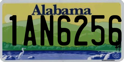 AL license plate 1AN6256