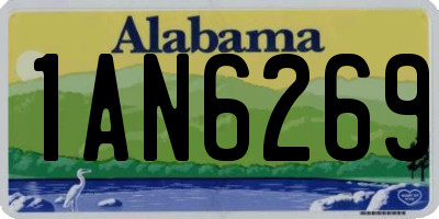 AL license plate 1AN6269