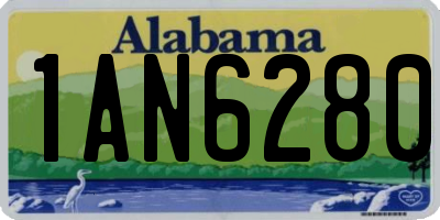 AL license plate 1AN6280