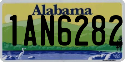 AL license plate 1AN6282