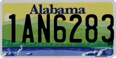 AL license plate 1AN6283