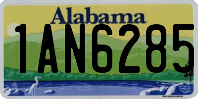 AL license plate 1AN6285