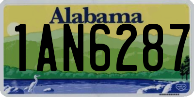 AL license plate 1AN6287