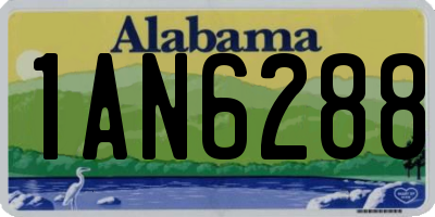 AL license plate 1AN6288