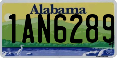 AL license plate 1AN6289