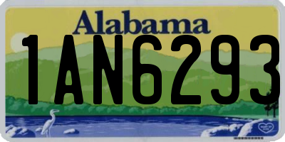 AL license plate 1AN6293