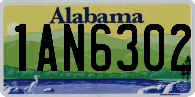 AL license plate 1AN6302