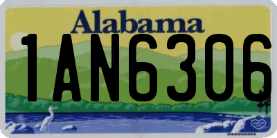 AL license plate 1AN6306