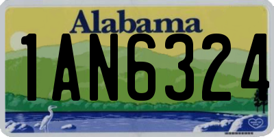 AL license plate 1AN6324