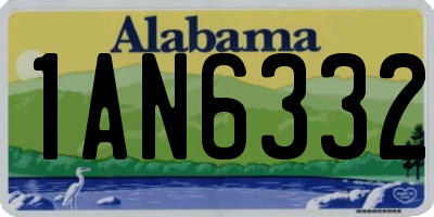 AL license plate 1AN6332