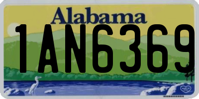 AL license plate 1AN6369