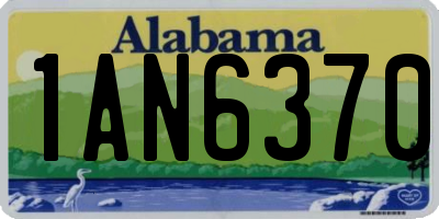 AL license plate 1AN6370