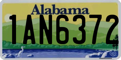 AL license plate 1AN6372