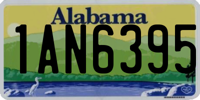 AL license plate 1AN6395